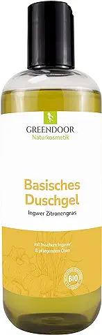 500ml Greendoor Básica Gel de Ducha Hierba de Jengibre - 100% Natural de la Manufactura de Cosmética Natural, sin Silicona, sin Sulfato, sin Conservantes  