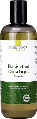 500ml Greendoor Básica Gel de Ducha Romero, 100% Natural de la Manufactura de Cosmética Natural, sin Silicona, sin Sulfato, sin Conservantes  