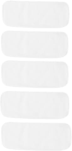 5pcs Pañales De Tela Lavable para Bebé, Suave Transpirable Bebé Infantil Niño Alto Absorbente de agua Lavable Bambú Pañalería de Línea Inserta  