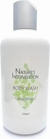 99% Natural GEL JABÓN CUERPO - DERMOPROTECTOR Y SIN PERFUME - 250ml de NATURE'S INTERVENTION. Sin Sulfatos, Sin Parabeno. Concentrado. pH 5.5 para Piel Sensible y Atópica Refuerza el Microbioma.  