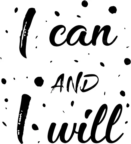 Adhesivo de Pared con Texto en Inglés "I can I will Motivational Home Gym Wall Art Decoración para el Hogar, Póster Inspirador, Póster de Entrenamiento, Decoración Positiva del Hogar, Plantillas  