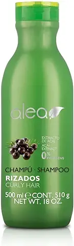 ALEA - Champú Pelo Rizado - Champú Rizados - 500 ml - con Extracto de Acai - Rizos Definidos, Naturales y Flexibles - Aporta Cuerpo y Fuerza al Cabello - Sin Parabenos  