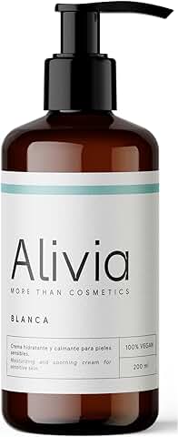 Alivia Cosmetics / Crema Hidratante Natural para Piel Atópica, con Caléndula y Aloe Vera. Alivio del Picor y Regeneración de Pieles Sensibles. Uso Facial y Corporal. 200 ml.  