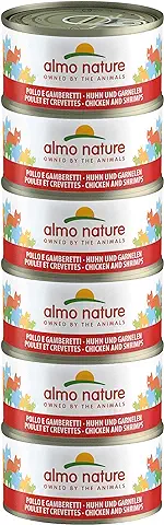 Almo Nature Legend - Alimento para Gatos, Pollo y Gambas, 6 x 70 Gramos  