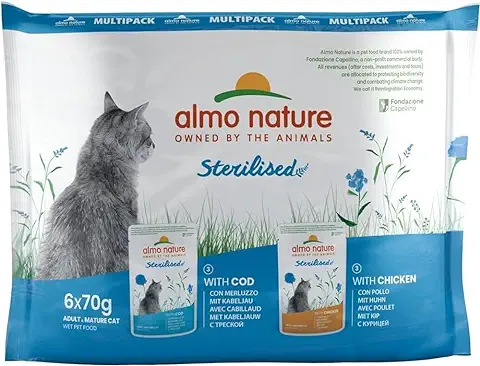 Almo Nature - Mutipack para Gatos (6 x 70 g)  