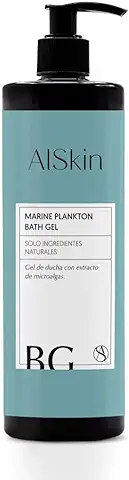 Alskin - Gel de Ducha Sin Parabenos y Sin Sulfatos | Vegano | Gel de Baño a Base de Microalgas Indicado Para Pieles Sensibles | 500mL  