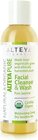 Alteya Organic Jabón Líquido Limpiador Facial y Lavado 150ml – Jazmín puro - con Certificado Organico USDA, Jabуn Biodegradable – Producto Natural Limpiador para la Piel– para Pieles Secas y Sensibles  