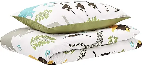 Amazon Basics 2 Unidad Funda Nórdica de Microfibra (100 x 135 cm) y una de Almohada (40 x 60 cm), Animales  