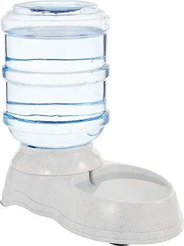 Amazon Basics Dispensador de agua, Gato, 1 Galones, Pequeño, Transparente