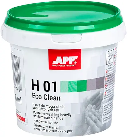 APP H 01 Eco Clean - Pasta Ecológica para la Limpieza de Manos muy Sucias, 500 ml  
