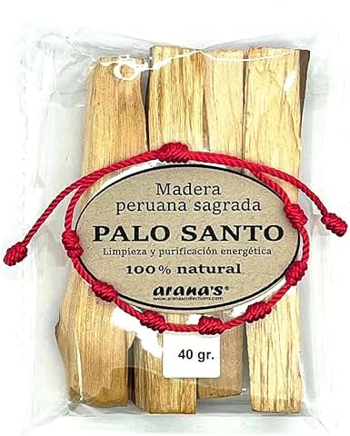 Arana's - Palo Santo para Quemar - Madera Sagrada, Incienso 100% Natural de Peru - Aleja Energías Negativas y Atrae Las Positivas - Palosanto Primera Calidad - Amuletos de la Suerte (1 Pack)  