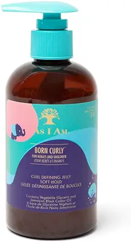 -As I Am- Gel Definidor Rizos INFANTIL "Born Curly" - 240ml - Definición Duradera y un gran Brillo. -APTO MÉTODO CURLY-  