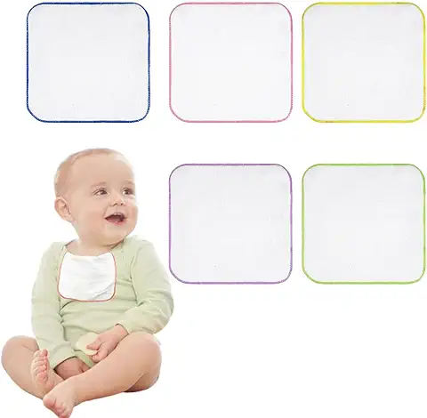 ASYKNM Toallitas de algodón orgánico reutilizables para bebés - pack de 10 - Alternativa ecológica a las toallitas húmedas - Mini-toallas lavables y de tamaño pequeño.