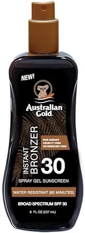 Australian Gold Protección Solar con Bronceador, Marron, Cocoa Dreams Fragrance, 237 Mililitros  