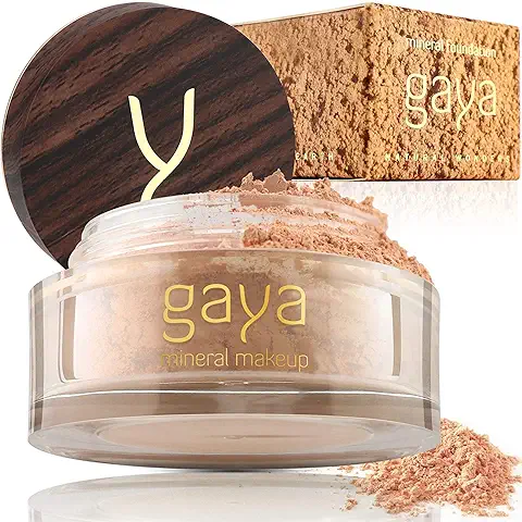 Base Maquillaje Mineral y Vegana - En Polvos, Única 4 en 1 - Completo y con Protector Solar UV, 100% Natural Y Multiuso Todo Tipo De Piel MF5  