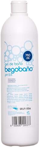 Begobaño Gel de Baño Dermatológico Sin Perfume y Colorantes. Jabón Líquido Corporal sin Aroma. 750 Mililitros  