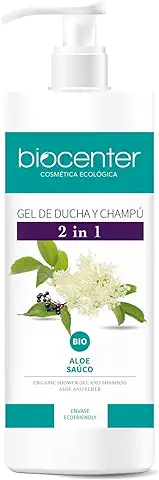 BIOCENTER Gel de Ducha y Champú Natural 2 en 1 - Línea Botanical - Ecológico y Vegano 500 ml  