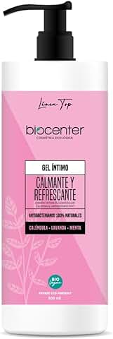 BIOCENTER Gel Íntimo Natural Calmante y Refrescante - Línea Top - Ecológico y Vegano 500 ml  