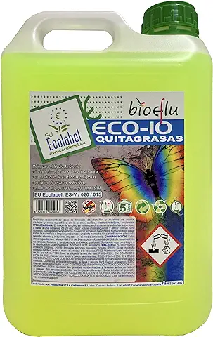 BIOEflu Quitagrasas Ecologico, Aspecto: Fluido|| Color: Amarillo, 13.15 x 18.7 x 28.3 cm, 5000  