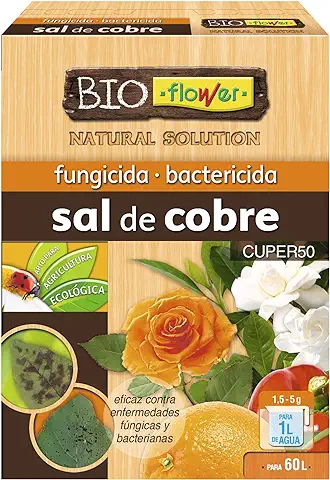 Bioflower Fungicida y Bactericida Sal de Cobre (paquete 6 Unidades x 15 g)  