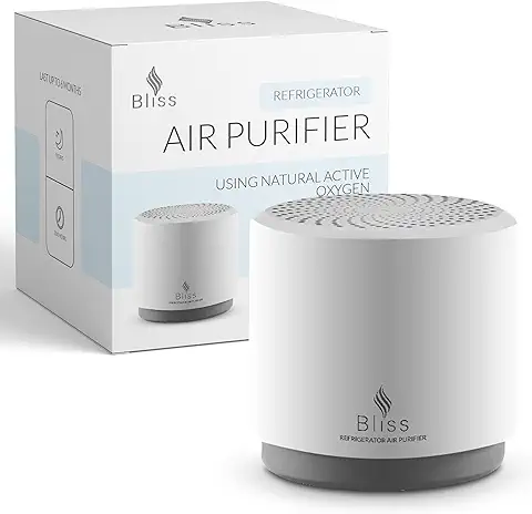 Bliss Ambientadores de Nevera Premium con Oxígeno Activado Natural, Desodorante de Nevera de Larga Duración que mata Bacterias y Hongos  