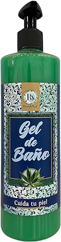 Blue & Nat Gel de Baño | 500ml | Hidratante y Relajante | Cuidado Diario de la piel | Sin Sulfatos ni Parabenos | Enriquedicdo con Aceite de Semilla de Cáñamo y Extractos Naturales  