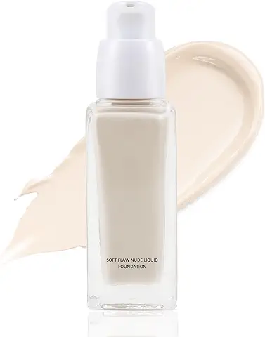 Boobeen Base Líquida de Maquillaje Maquillaje Cara Crema Hidratante Base de Maquillaje Contorno Correctora Larga Duración Nude  