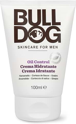 Bulldog Skincare Bulldog Cuidado Facial para Hombres - Crema Hidratante Anti Grasa, Blanco, 100 ml (Paquete de 1)  