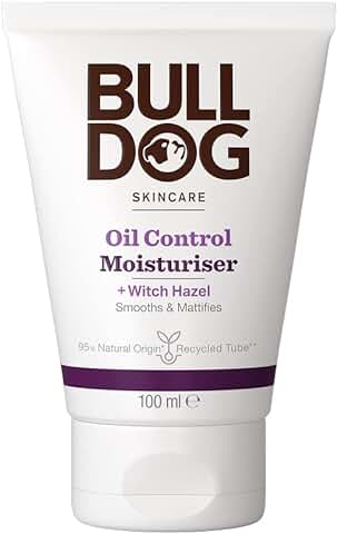 Bulldog Skincare Crema Hidratante Facial Para Pieles Grasa Formulada Con Ingredientes Naturales, Hidratante de Control de Aceite, 100 ml (Paquete de 1)  