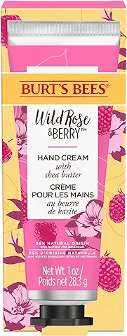 Burt's Bees Crema para Manos muy Secas, Rosa Silvestre y Bayas, Hidratante para Manos Hidratante con Manteca de Karité, 28.3gr  