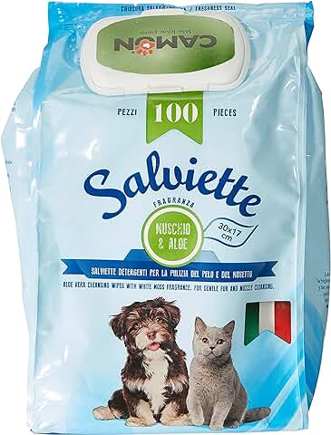 Camon Toallitas Aloe Vera 100Und, Un Tamaño 1140 g  