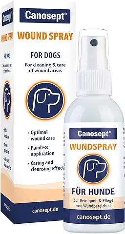 Canosept Spray Para Heridas En Perros 75ml - Desinfectante Perros - Para la Limpieza y el Cuidado de las Zonas Heridas - Cuidado óptimo de las Heridas - Heridas de Perro - Cicatrizante Perros Spray  