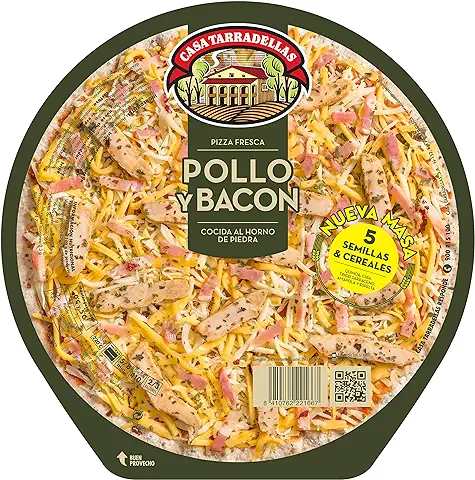 Casa Tarradellas Pizza Fresca Pollo y Bacon, 410g  