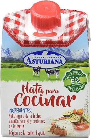Central Lechera Asturiana Nata para Cocinar 18% MG, Brik 200ml  