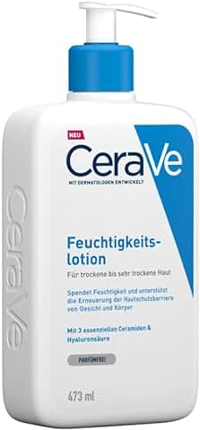 CeraVe Loción Hidratante para Pieles Secas a muy Secas, con 3 Ceramidas Esenciales y Hialurón 473 ml  