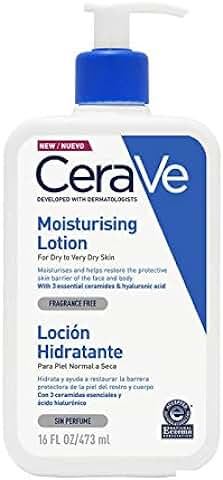 Cerave Loción Hidratante para Pieles Secas y muy Secas, 473ml, sin Perfume  