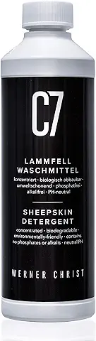 CHRIST Detergente Especial para Piel de Cordero C7 de Werner Jabón Líquido para Lavar a Lavadora o a Mano Productos de Fibras Naturales o Lana. Biodegradable y Ecológico, 500 ml  