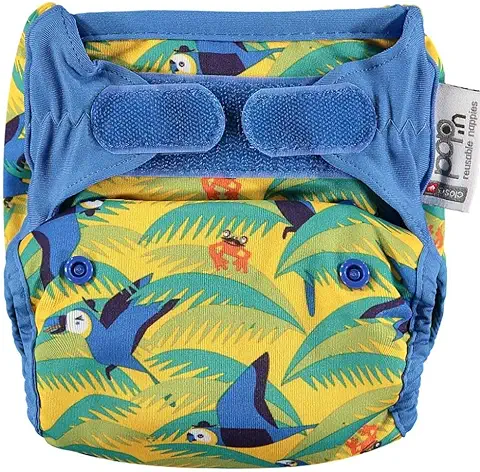 Close Pop-In Pañal de Tela Reutilizable, Multicolor (Parrot), 3.18-16 kg  