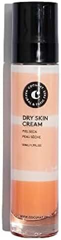 COCUNAT | Crema Facial Hidratante para Pieles Secas | Base de Aceite de Soja, Escualeno, Ácido Hialurónico y Extractos de Limón y Salvia | Primeras Arrugas | 50ml  