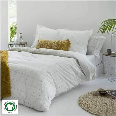 COTTON ARTean Funda Nordica ALGODÓN ORGANICO ZARAUZ Cama de 150 x 190/200. 100% ALGODÓN ORGÁNICO.  