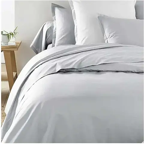 COTTON ARTean Funda Nordica Bambu Gris. ORGANICO E HIPOALERGENICO Cama de 150 x 190/200. Color Gris. ECOFRIENDLY  