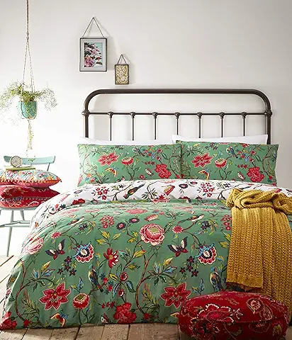 Creative Cloth Creativa De Tela Pomelo Duvet Set, Polialgodón, Verde Verde, Single, Algodón Poliéster, 1 Pieza, Single  