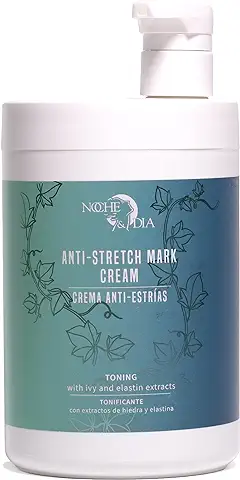 Crema Antiestrias Tonificante. Tensora y Reparadora. Crema Corporal que Mejora la piel de Muslos, Glúteos, Brazos y Abdomen, piel Firme y Sedosa. Marca: Noche y Día. 1000 ml.  