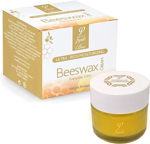 Crema Hidratante Ecologica Corporal para Piel Seca con Aceite de Oliva, Cera de Abeja | Para Rosácea, Dermatitis, Eczema, Psoriasis, Erupciones, Picores, Enrojecimiento, Cortes o Quemaduras | Hidrata y Repara Manos, Pies, Cuerpo, Codos y Rodillas | 50ml  