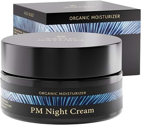 Crema Hidratante Facial Mujer - Crema de Noche con Ceramidas - Orgánica y Vegana 50 ml - Contorno de Ojos - Crema Antiarrugas Mujer - Vitamina E - Pack Regalo Mujer - Crema Facial Mujer Satin Naturel  