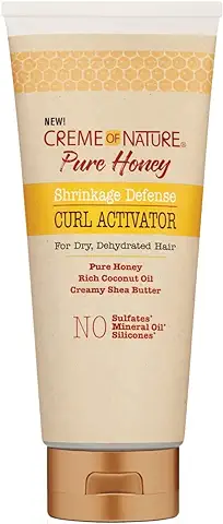 Creme Of Nature Pure Honey Activador de Rizos, Crea Rizos Suaves, Definidos y Prolongados, con Miel Pura, Aceite de Coco Natural Certificado y Manteca de Karité - 310 ml  