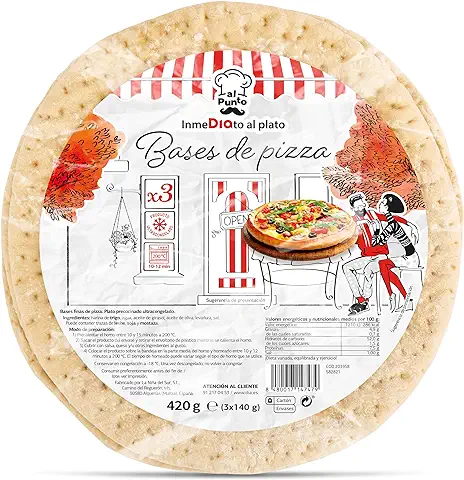 DIA AL PUNTO Bases de Pizza Finas Bolsa 3 x 140 gr  