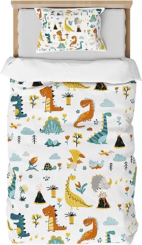 DJDEA Juego de ropa de cama Dino 100 x 135  
