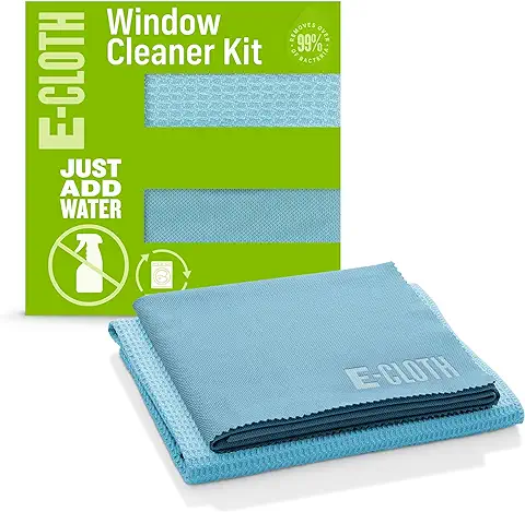 E-cloth Conjunto de Paño de Limpieza de Microfibra, Azul de Alaska, Empaquetado de Eco  
