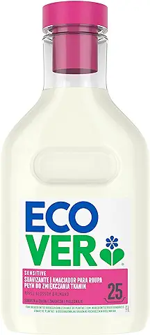 Ecover Suavizante Lavadora Ecológico, Fragancia Apple Blossom/Almond, 750 ml, 25 Lavados  